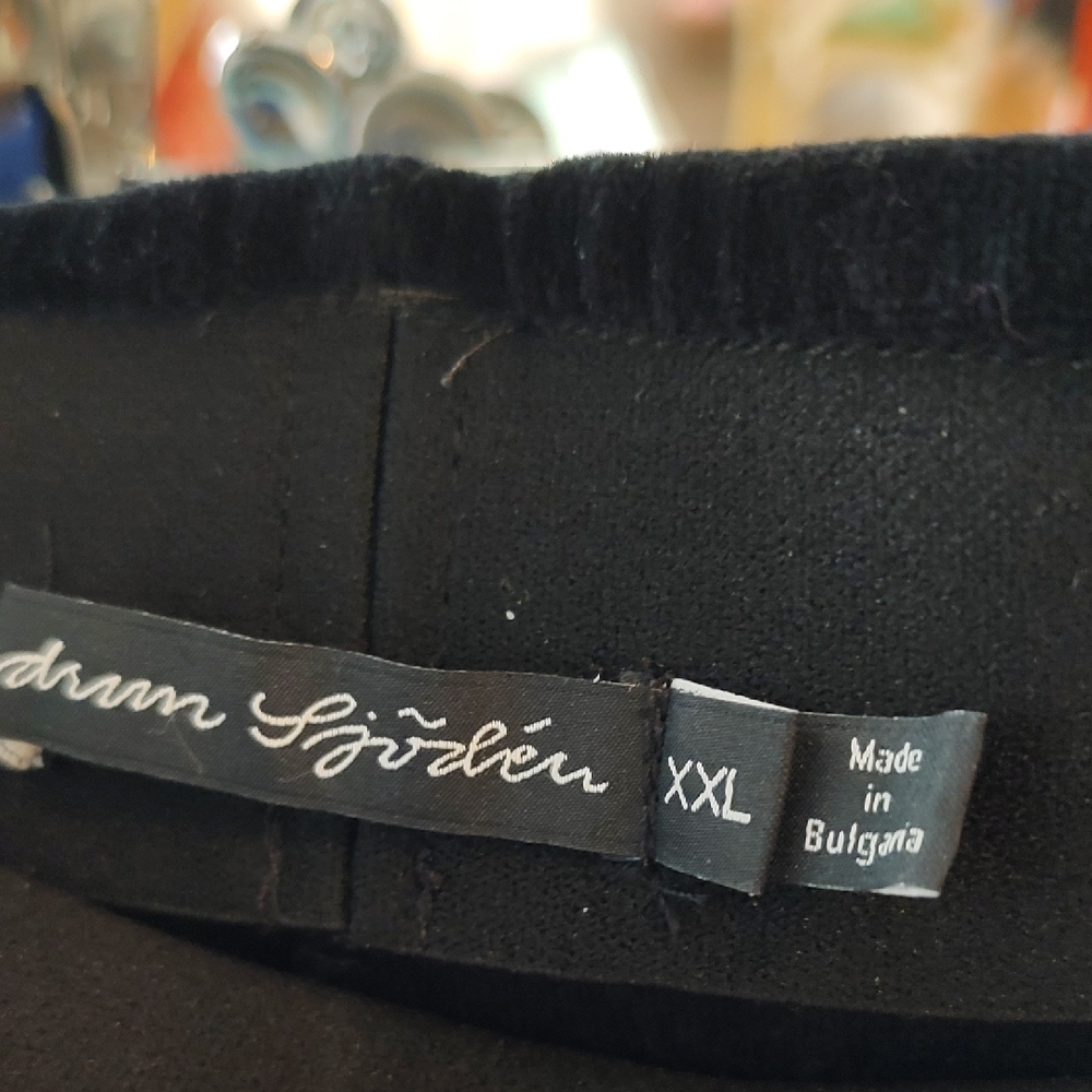 Gudrun Sjoden Velour Black Wide Leg Pants - Picture 3 of 3